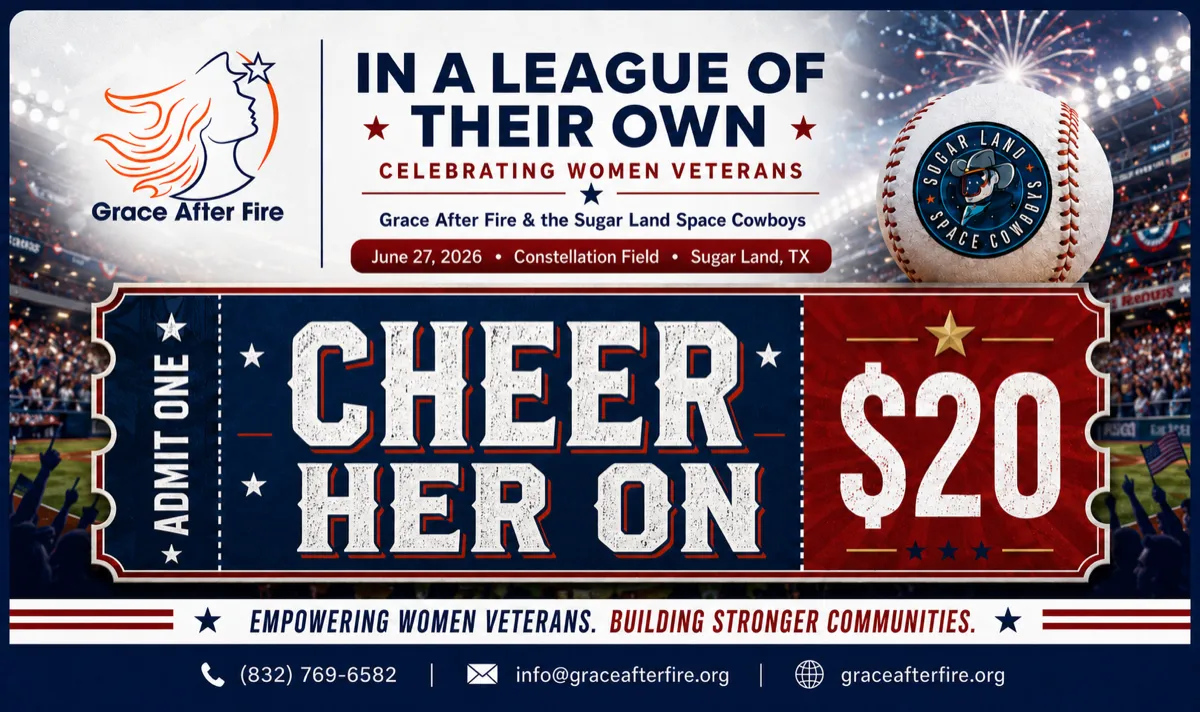 Cheer Her On — $20 ticket supporting Women Veterans at Constellation Field